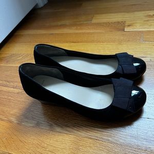 Cole Haan patent wedge ballet flats